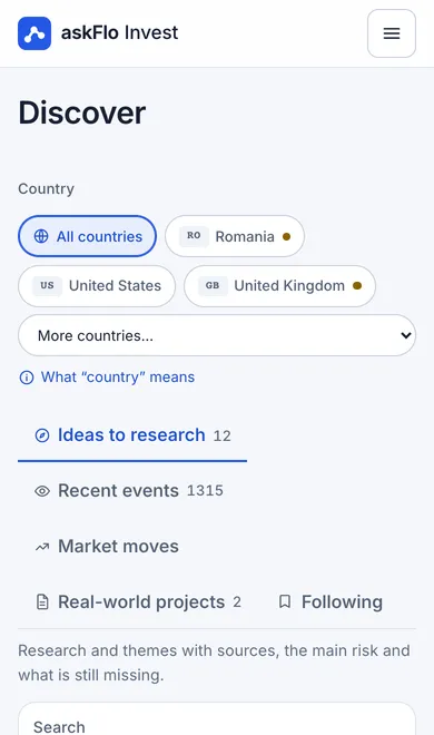 askFlo Invest: Mobile